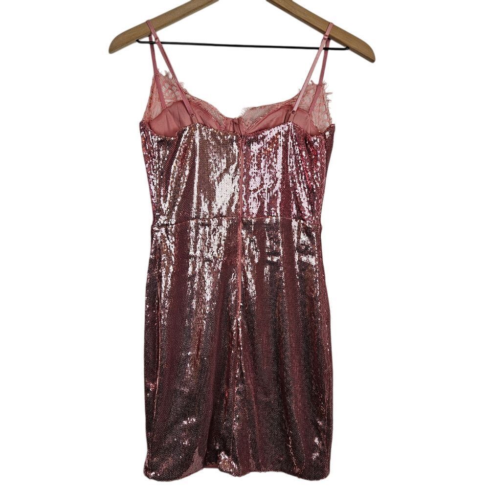 Akira BRIELLA SEQUIN SPAGHETTI STRAP MINI DRESS, size M - Picture 2 of 7